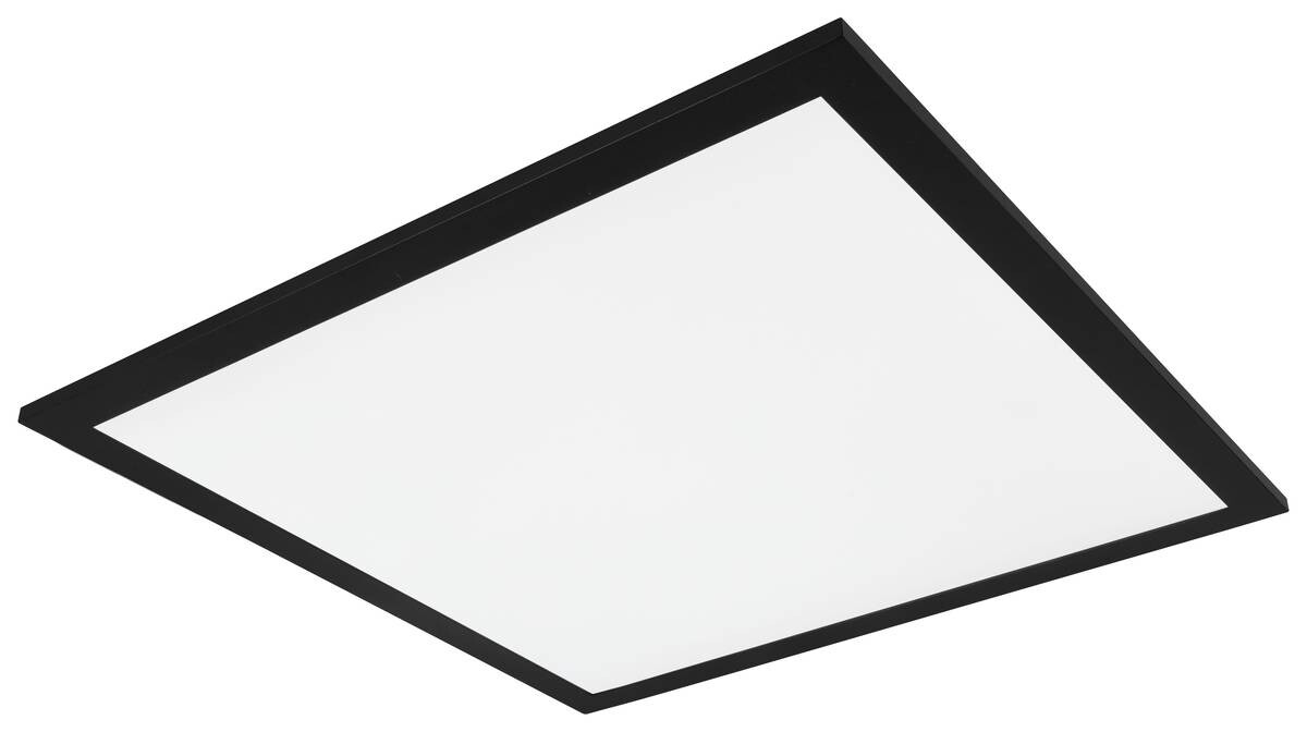 Reality Deckenleuchte Alpha schwarz Metall B/H/T: ca. 45x5x45 cm