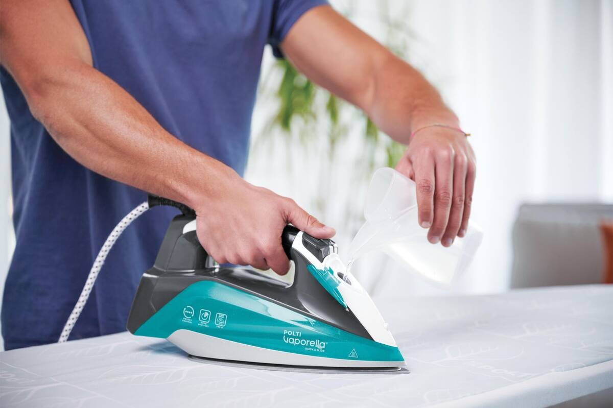 Polti Polti Dampfbügelautomat QS220 grün weiß Keramik B/H/L: ca. 31x15,5x31 cm