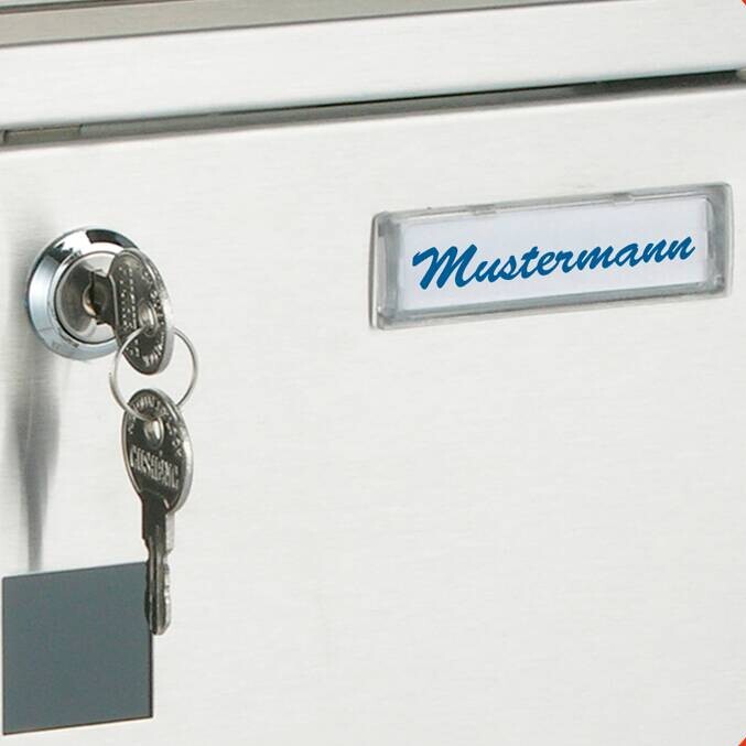 Briefkasten Edelstahl B/T/L: ca. 30,5x9,6x33,5 cm