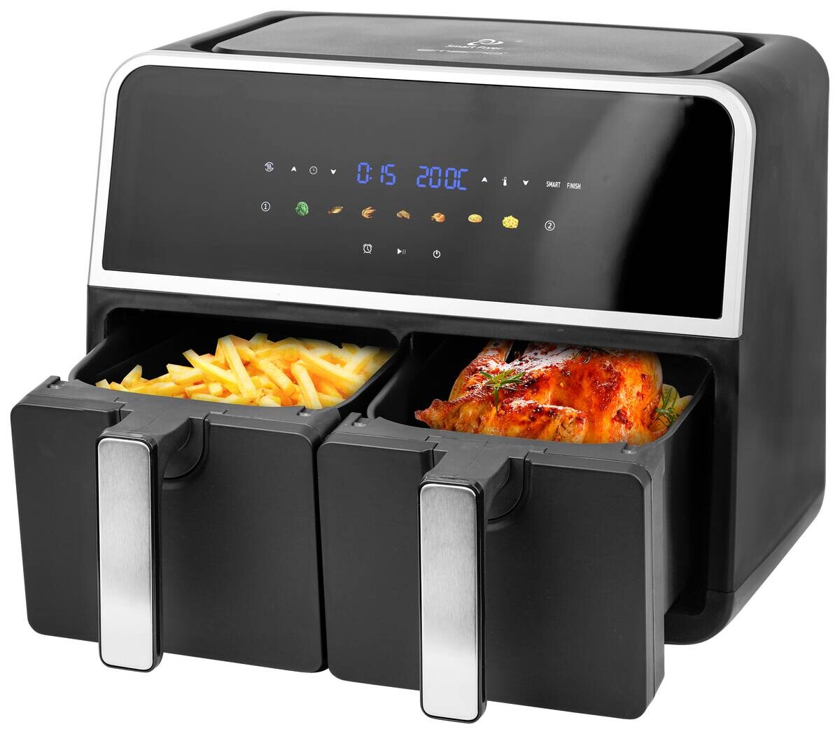 Emerio Heißluftfritteuse AF-132833 schwarz Kunststoff B/H/T: ca. 39,8x32,4x36,1 cm ca. 9 l