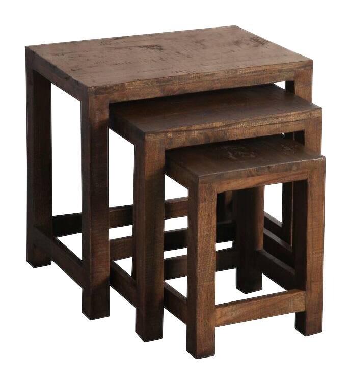 Beistelltisch Genua Akazie dunkel B/H/T: ca. 50x47x35 cm