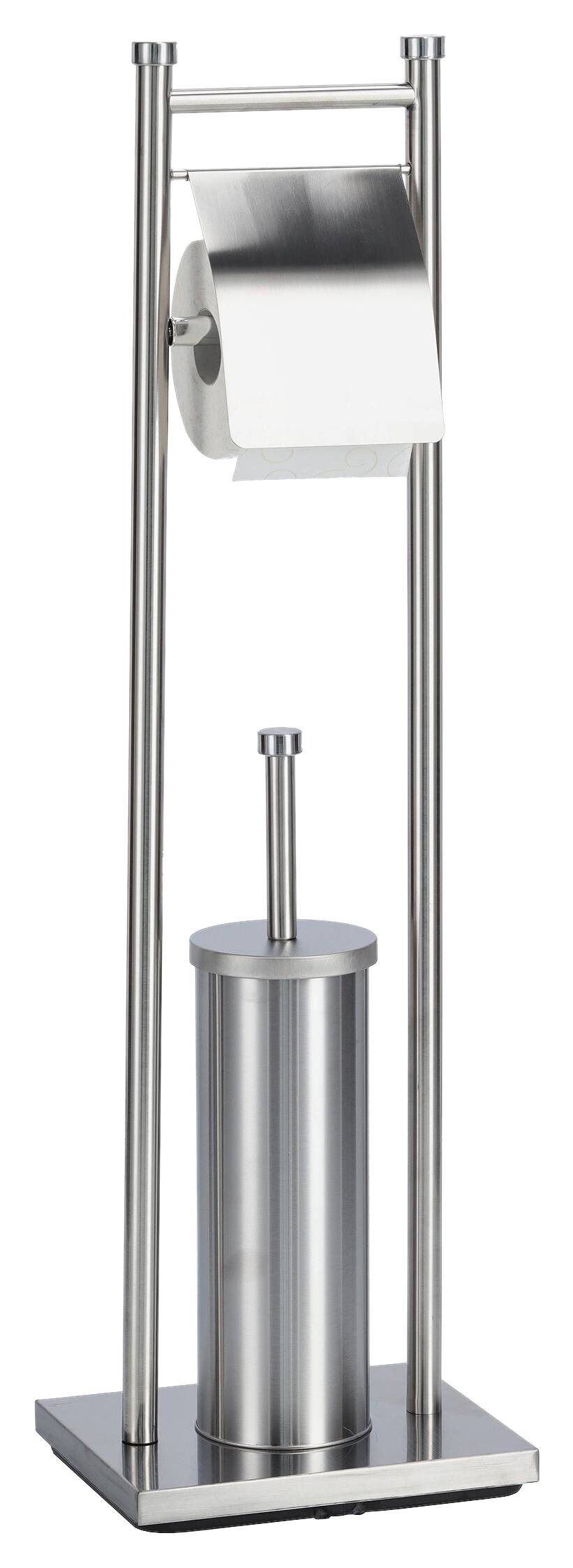 Zeller WC-Garnitur silber Edelstahl