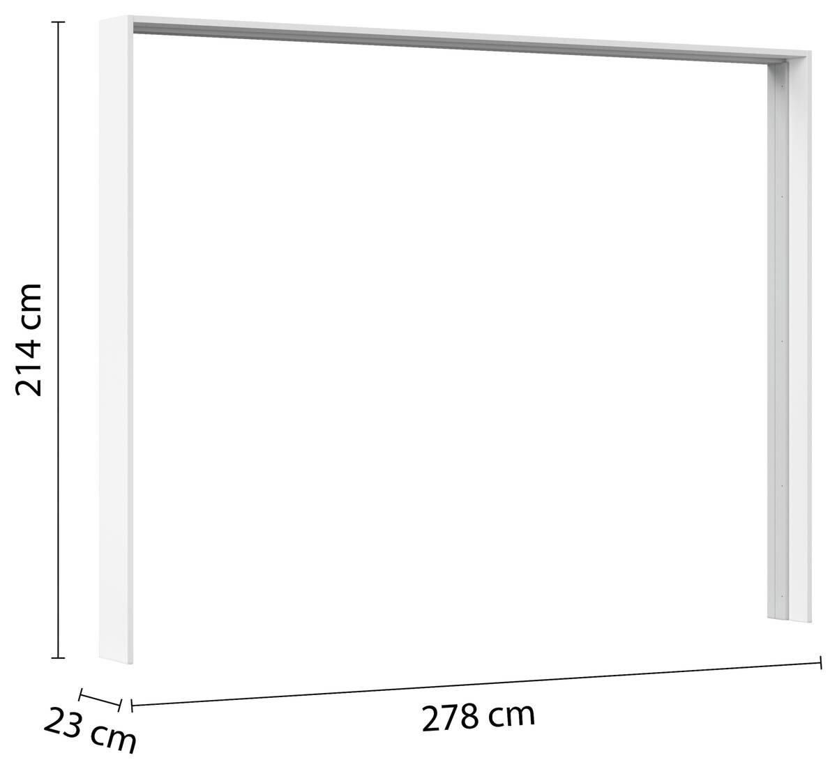 Passepartoutrahmen Kulmbach Alpinweiß B/H/T: ca. 278x214x64 cm