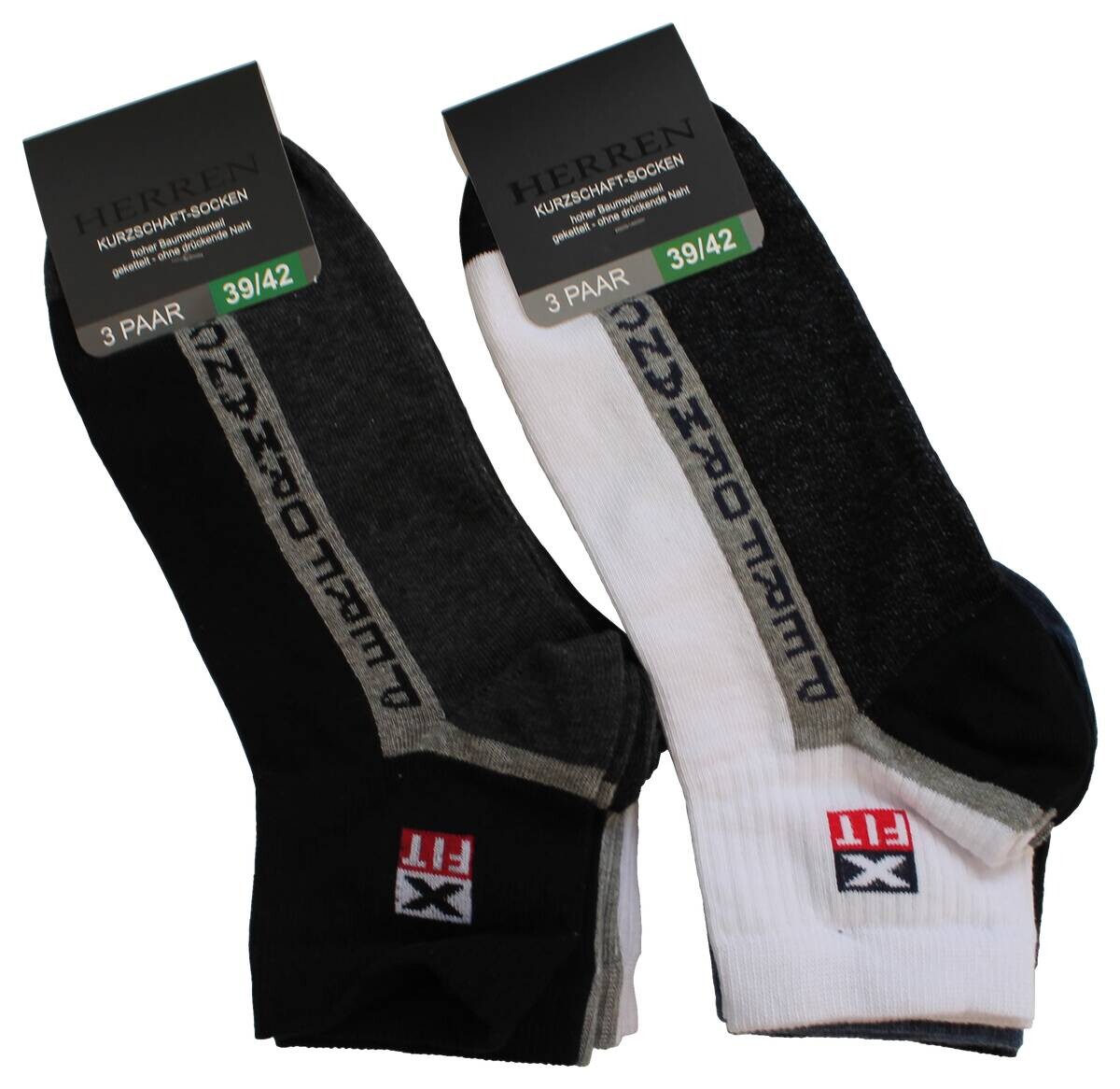 Herren-Socken sortiert 1 Packstücke Größe 39-42