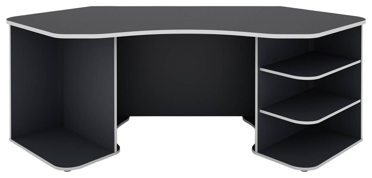 Schreibtisch THANATOS anthrazit weiß B/H/T: ca. 198x76x85 cm