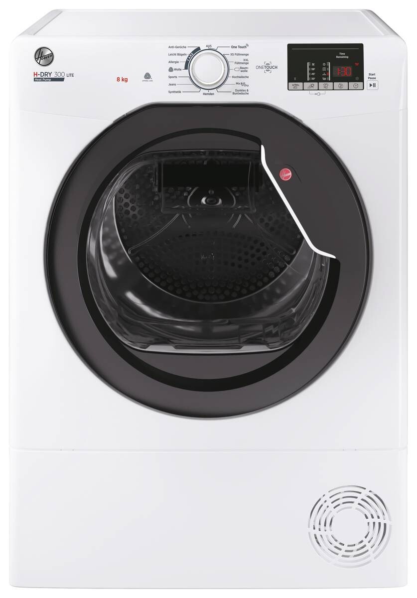 Hoover Wärmepumpentrockner HLE H8A2DKEX-84 weiß B/H/T: ca. 60x85x61 cm