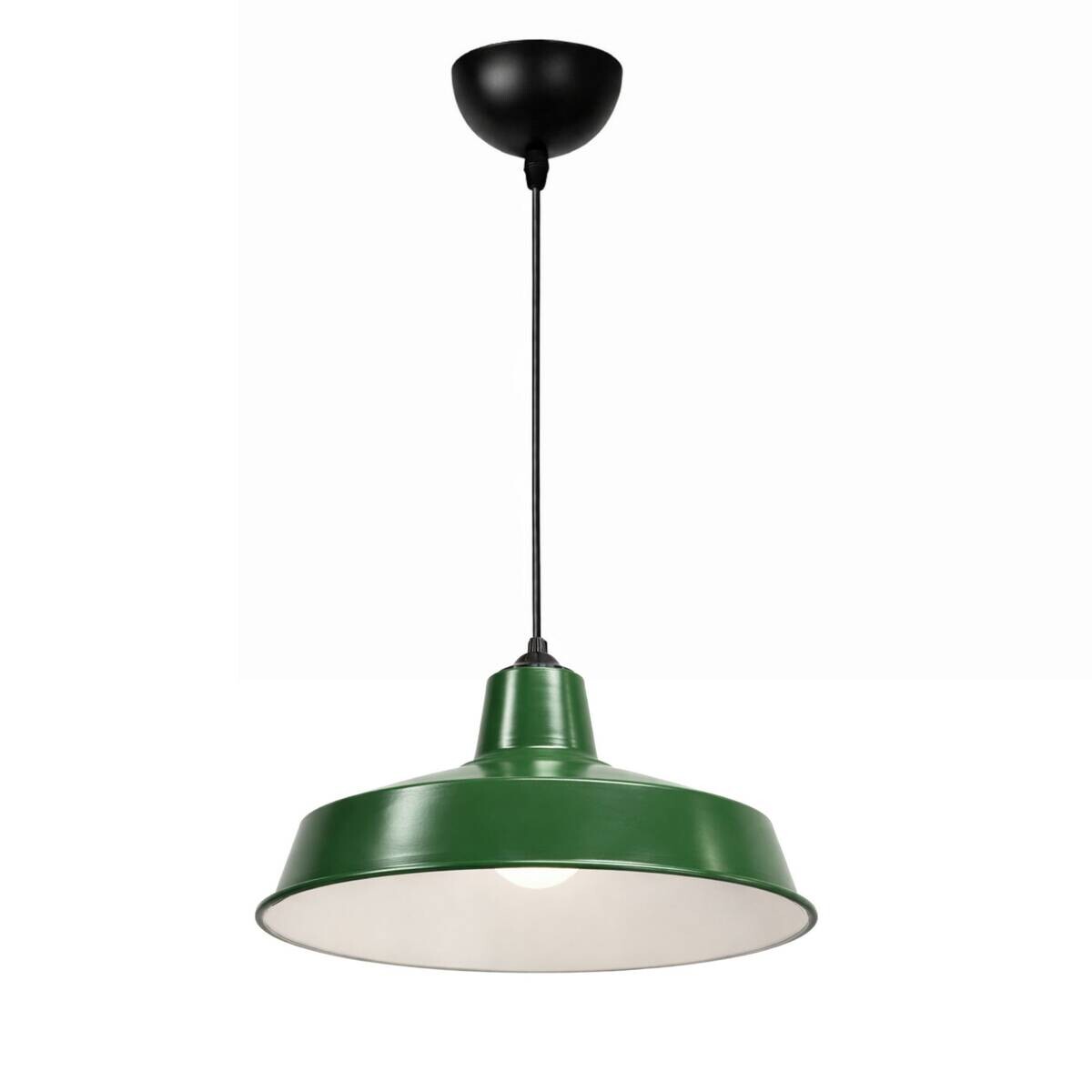 Opviq Pendelleuchte grün B/H/T: ca. 35x100x35 cm E27 1 Brennstellen