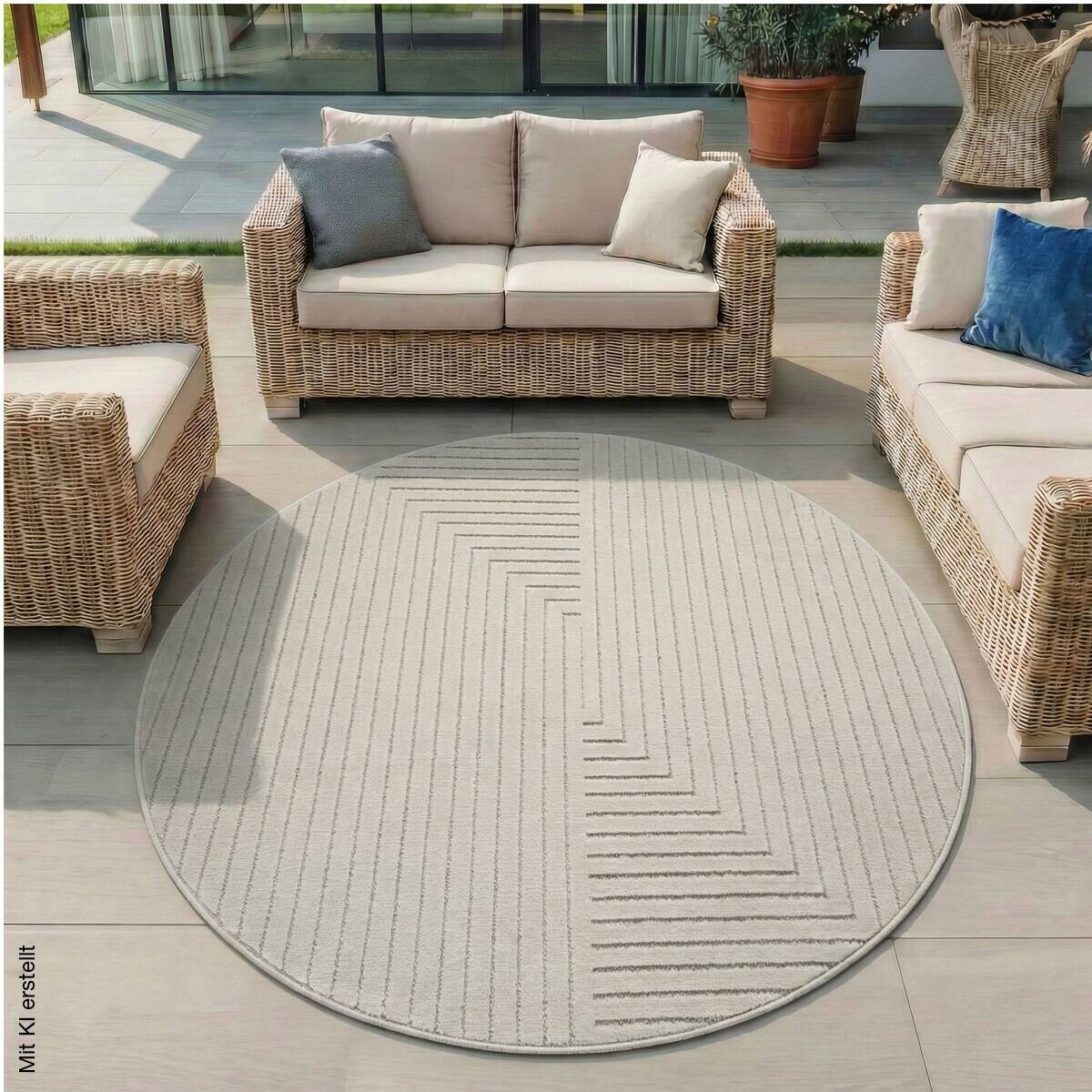 Ayyildiz Flachwebteppich NOVA creme D: ca. 200 cm
