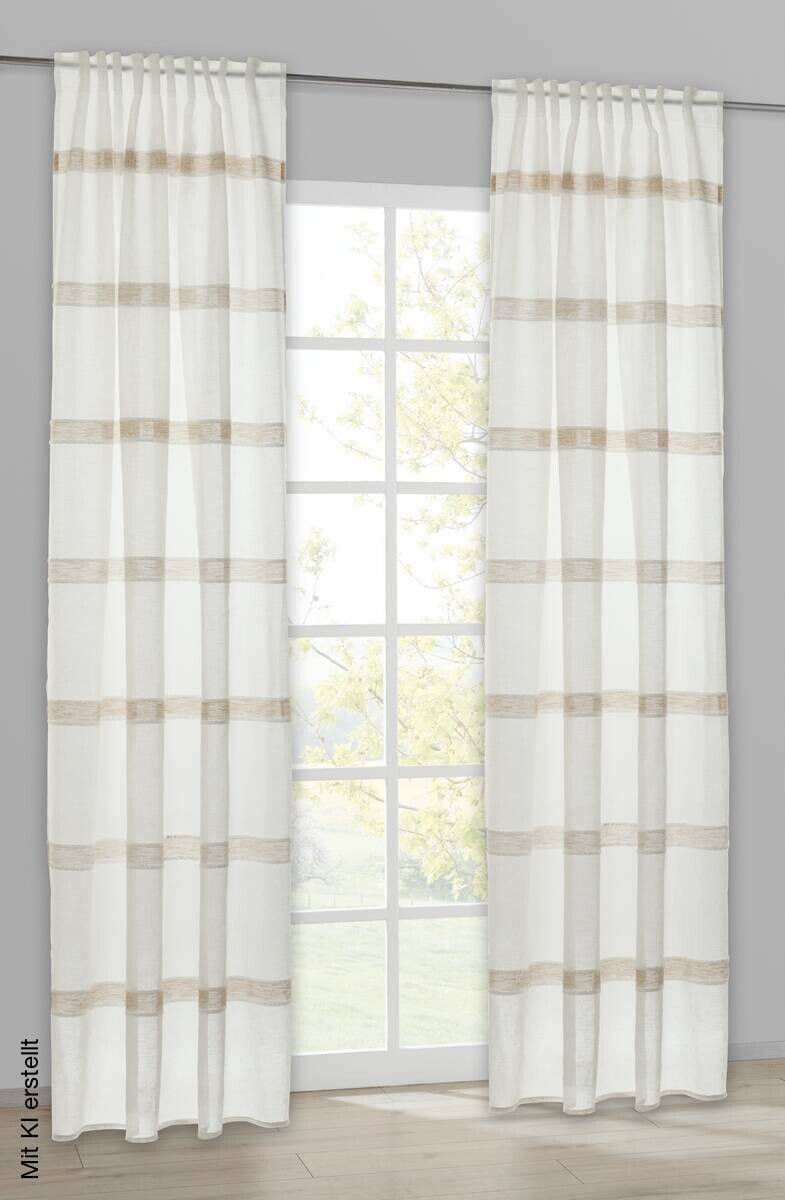 Kombivorhang Elea beige B/L: ca. 140x245 cm