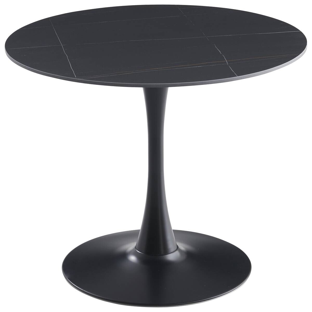 Esstisch Sevilla schwarz H/D: ca. 75x90 cm