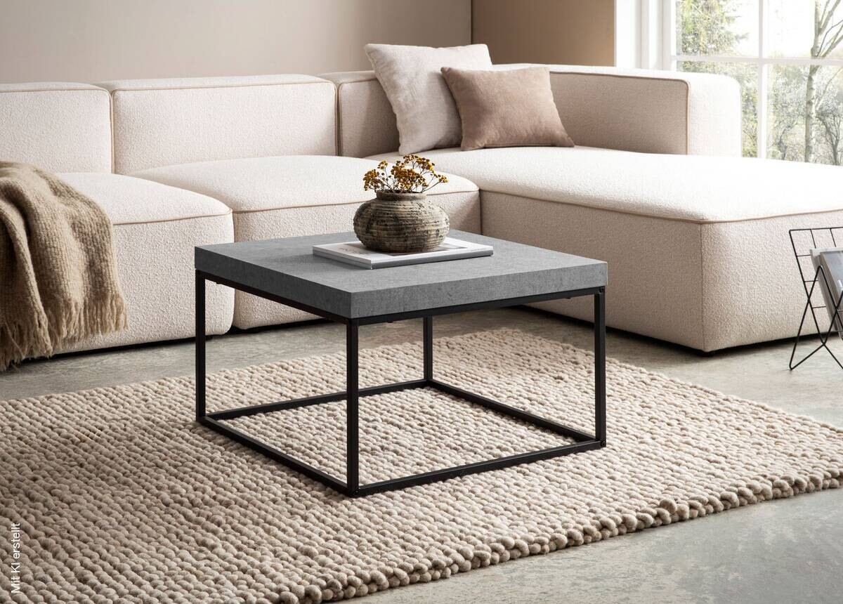 Couchtisch Beton Optik B/H/T: ca. 60x38x60 cm