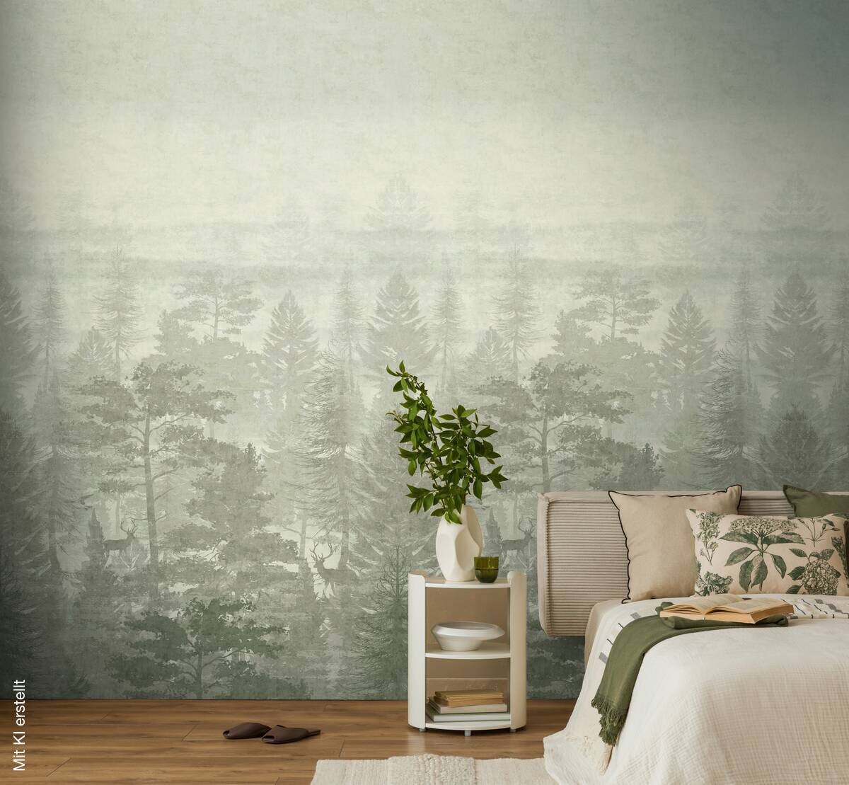 Livingwalls Fototapete Landschaft grün B/L: ca. 280x159 cm