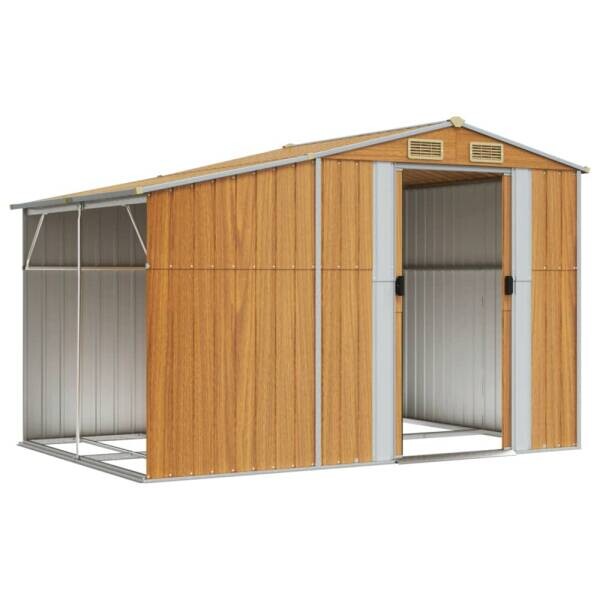 vidaXL Gartenhaus braun B/T/L: ca. 277x179x192,5 cm