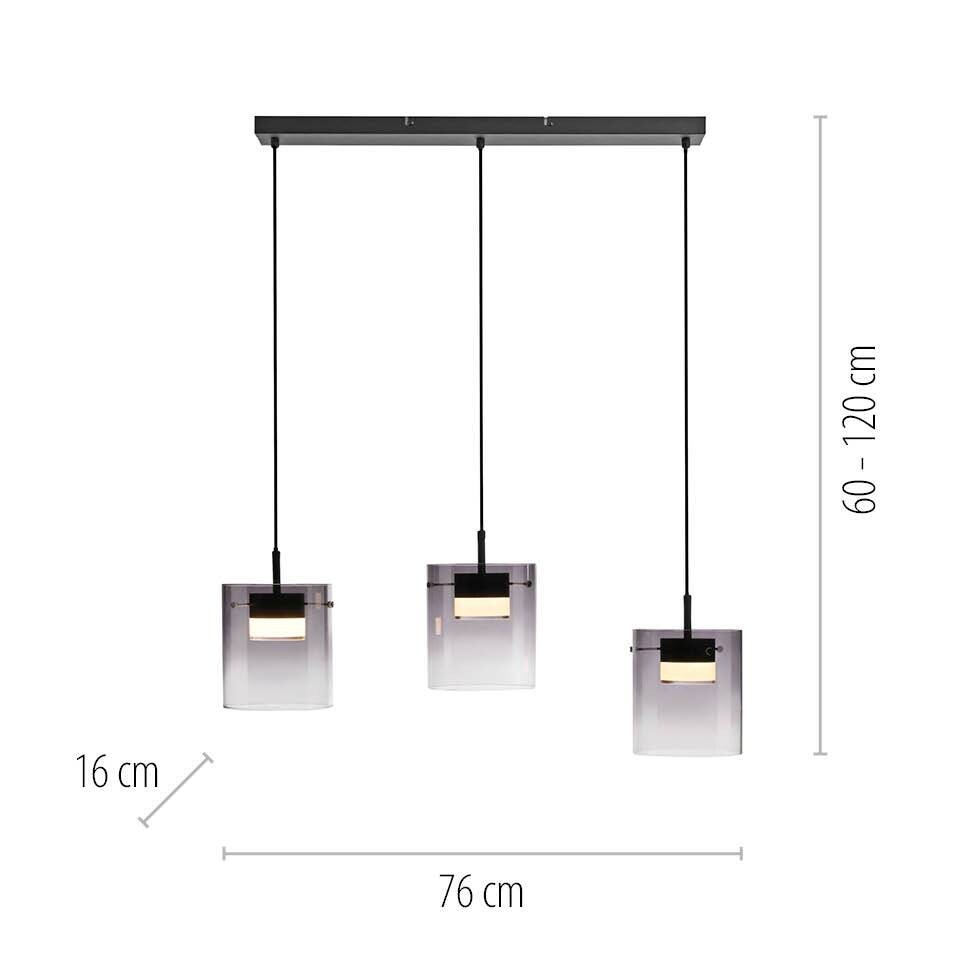 Just Light Pendelleuchte schwarz