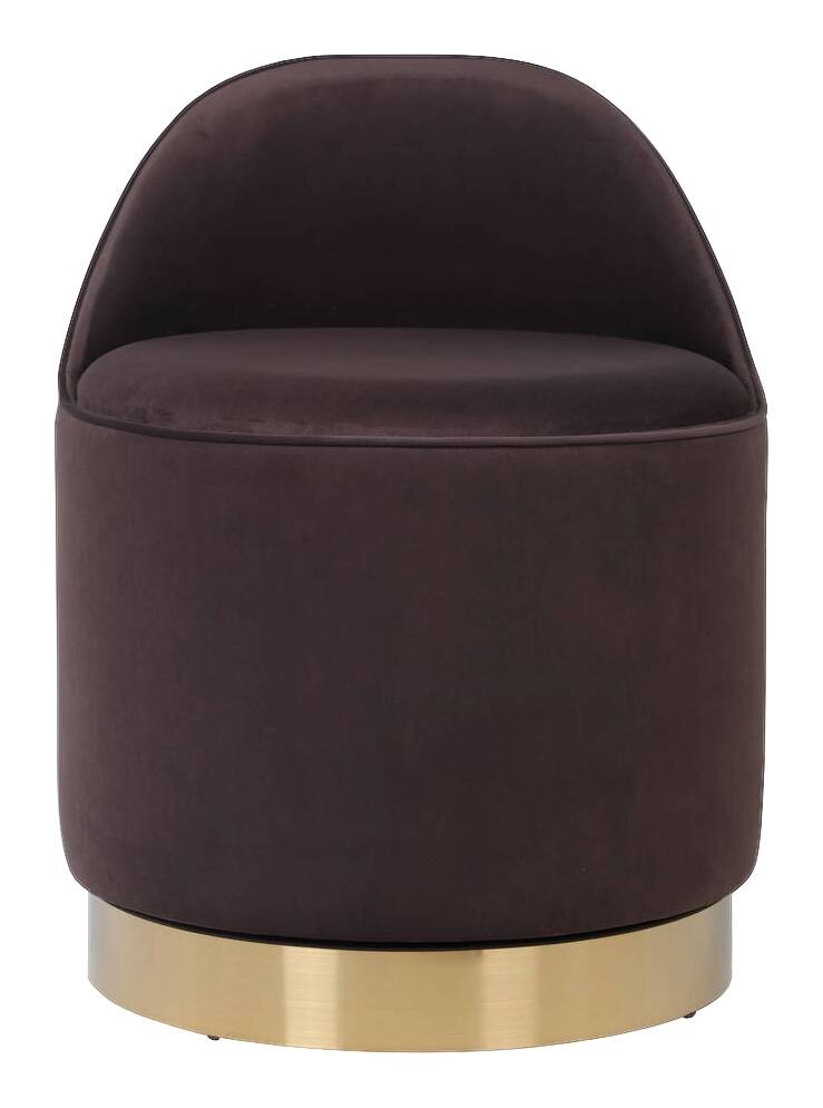 Hocker Viktor 100 braun H/D: ca. 68x52 cm