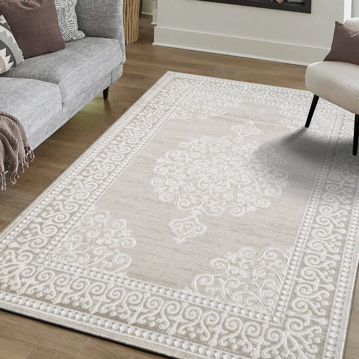 Sanat Teppich Harmony beige B/L: ca. 80x300 cm