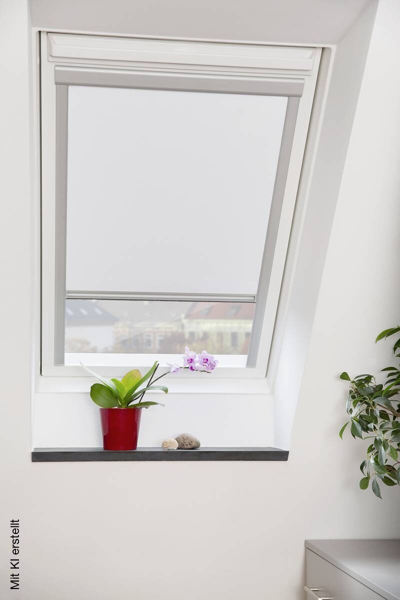 LICHTBLICK Dachfenster-Rollo Skylight VD weiß B/L: ca. 38,3x54 cm