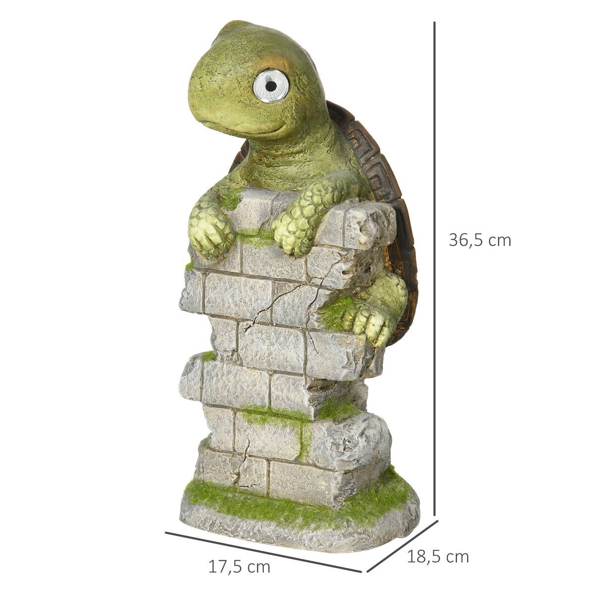 Outsunny Gartenstatue mit LED-Beleuchtung