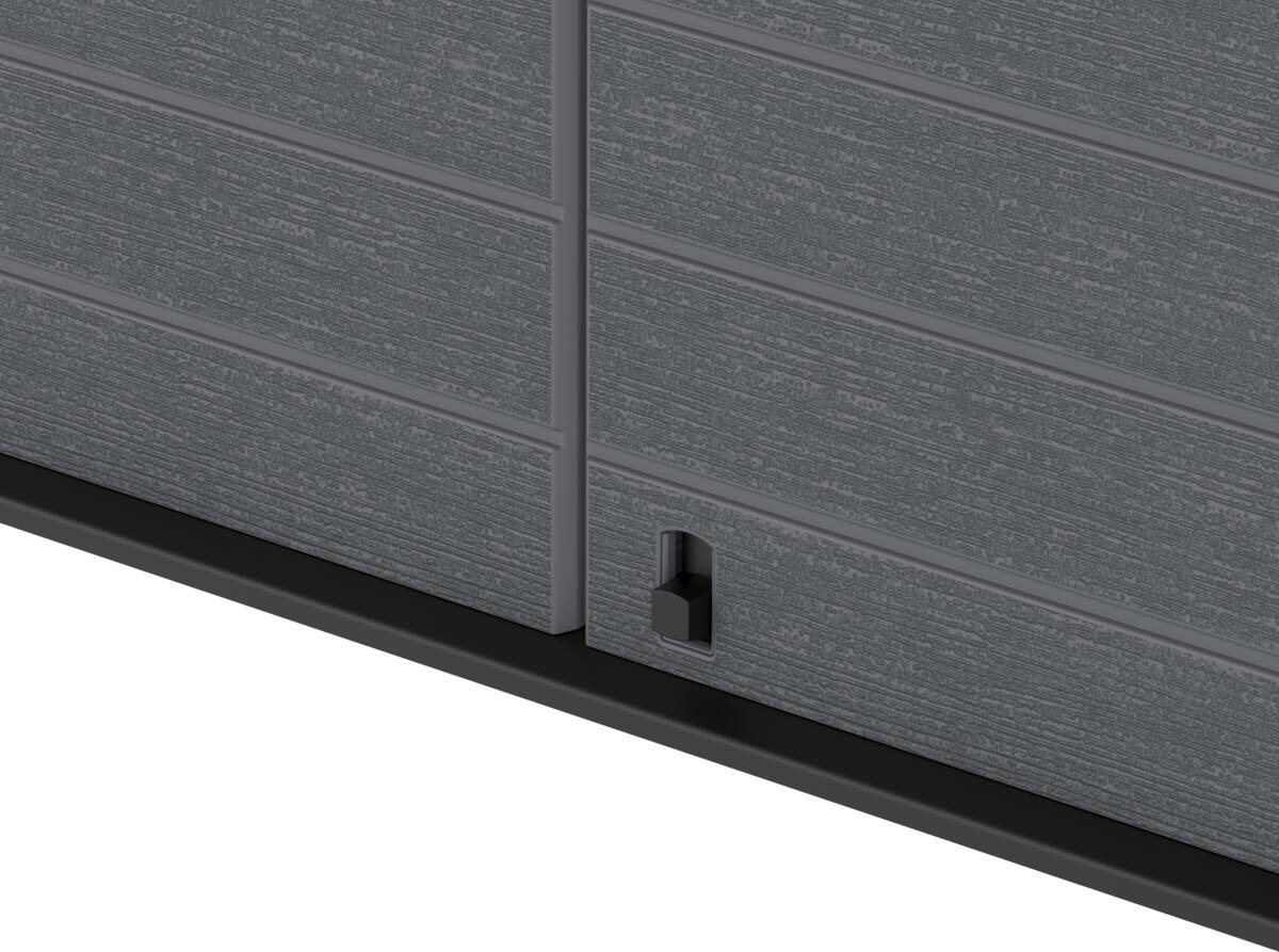 VCM Mülltonnenbox 2er StoreAway grau Kunststoff B/H/L: ca. 145x125x83 cm