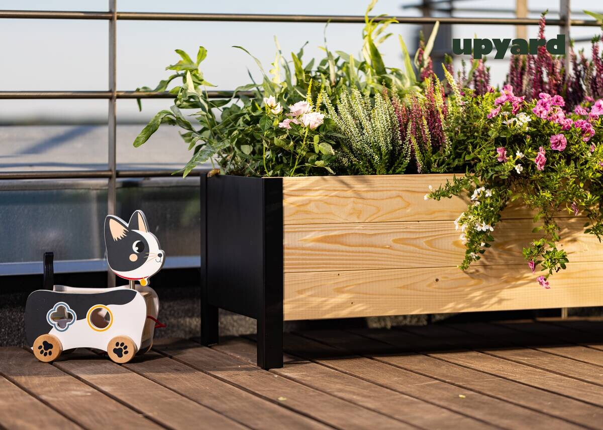 UPYARD Hochbeet MODERN natur Holz B/H/L: ca. 36x32x118 cm