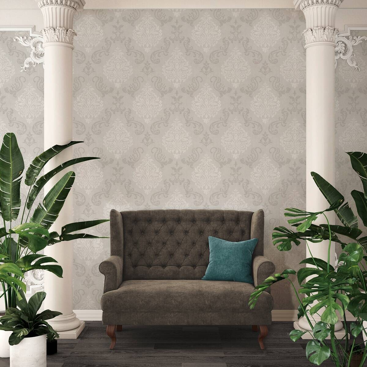 A.S.Creation Vliestapete Memory 3 Barock creme B/L: ca. 53x1005 cm