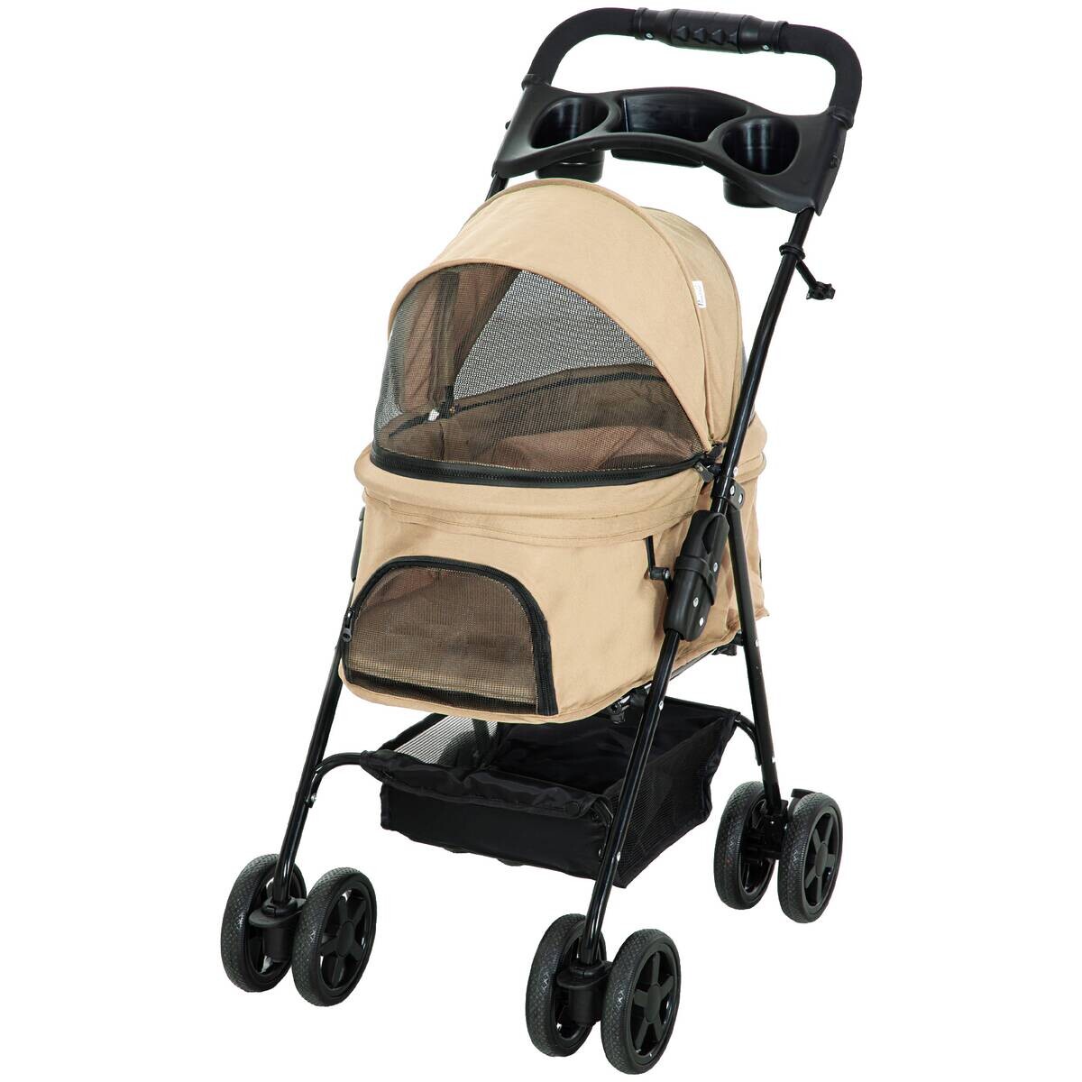 PawHut Hunde-Zubehör khaki Polyester B/H/L: ca. 45x67x96 cm