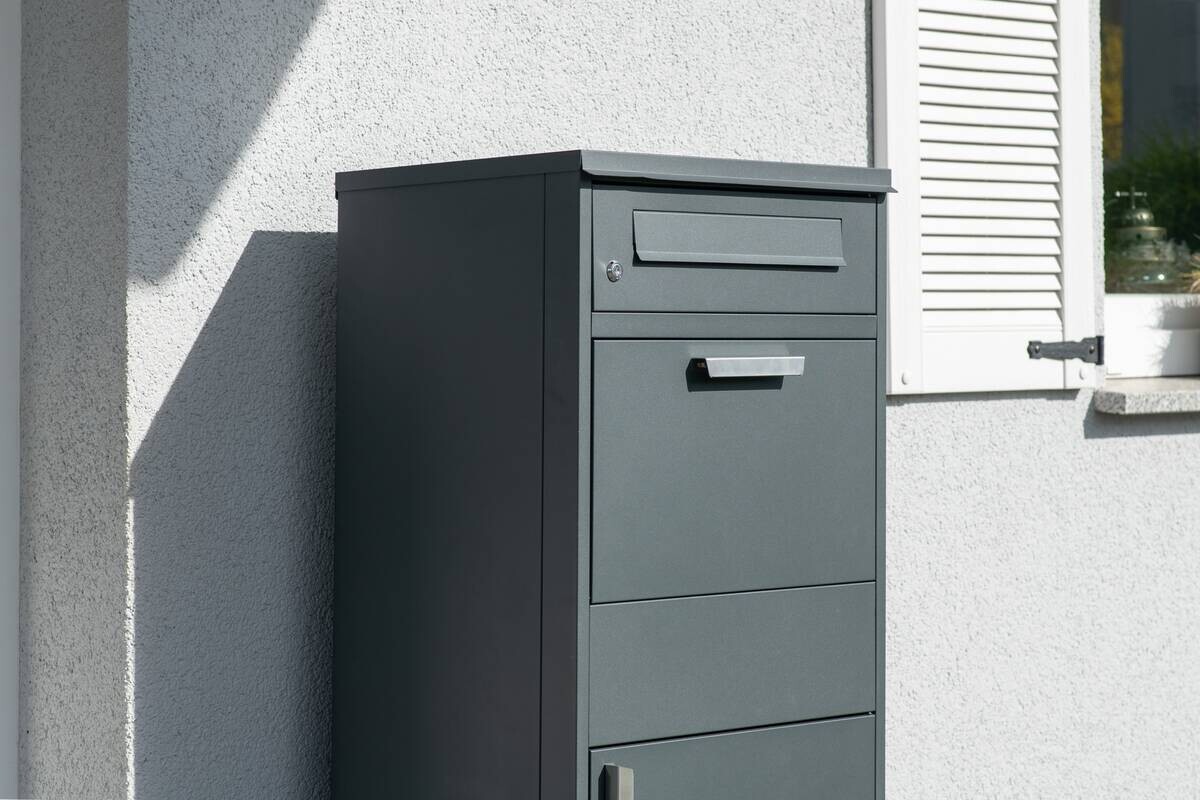 Westmann Paketbox Pedro anthrazit B/H/L: ca. 50x112x37 cm