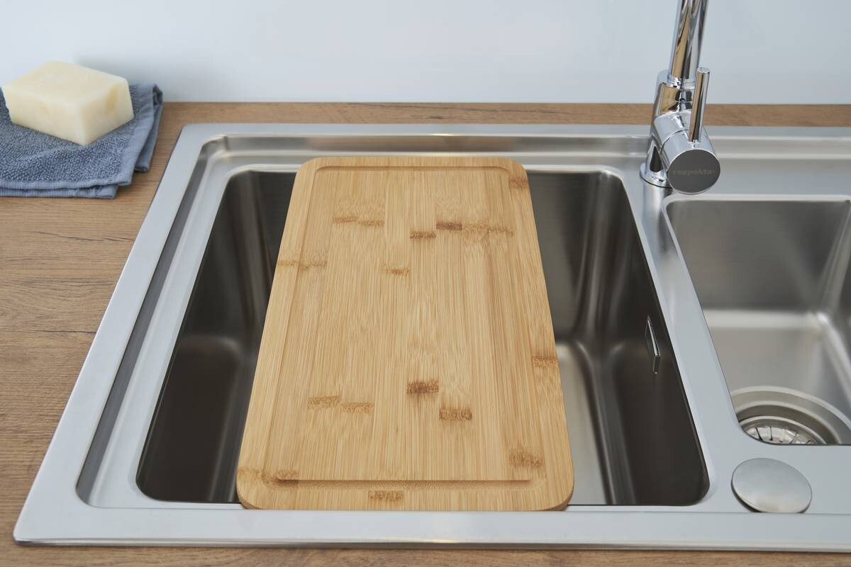 Respekta Einbauspüle Chicago 100 x 50 Edelstahl B/H/T: ca. 100x19x50 cm