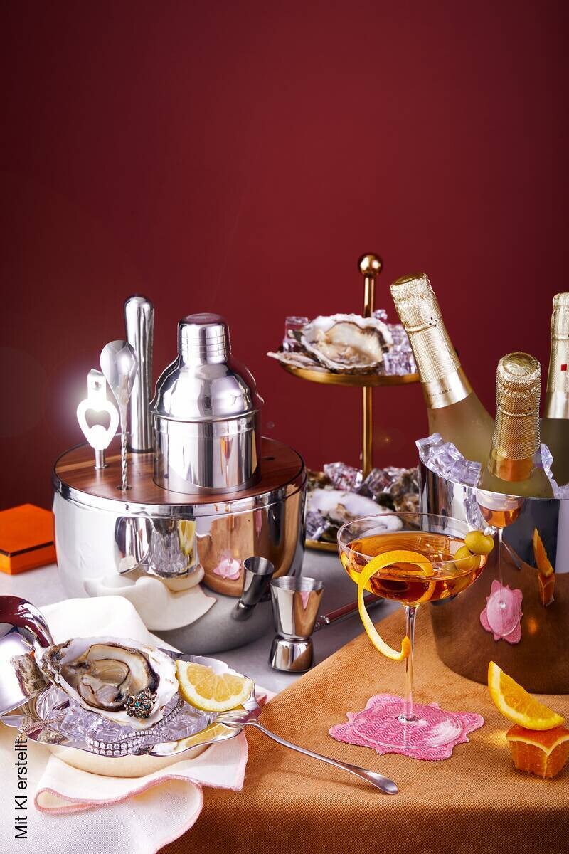 MASTERPRO Cocktail-Set THE DROP silber Edelstahl