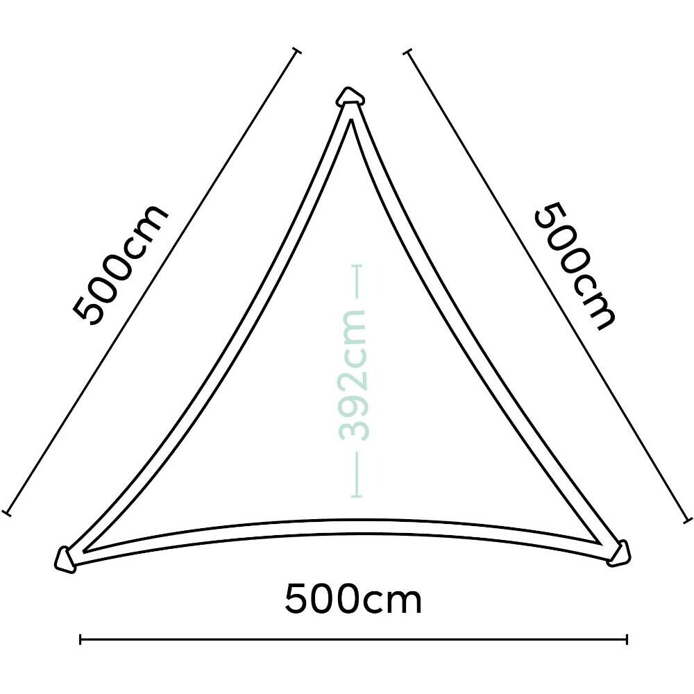 PLATINUM Sonnensegel Dreamsail creme Polyester B/H/L: ca. 500x1x500 cm