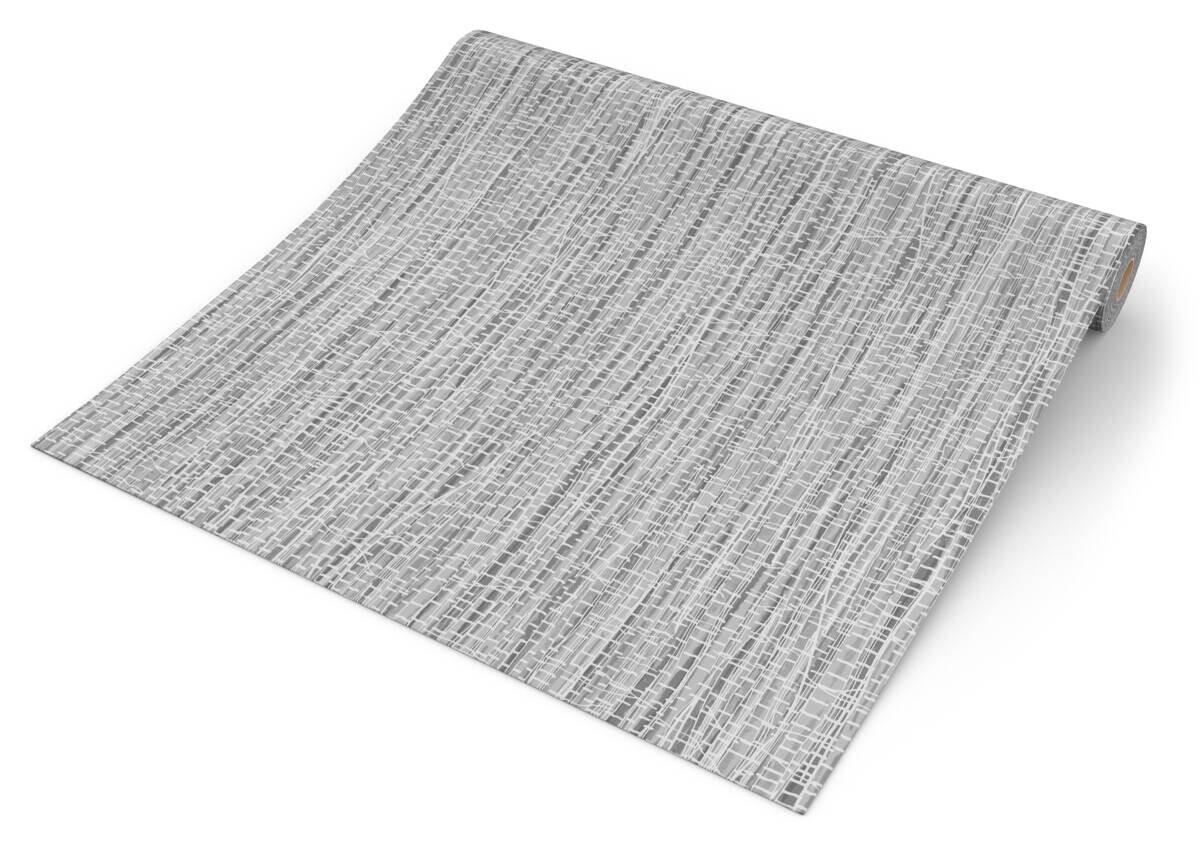 Vliestapete Textiloptik grau B/L: ca. 53x1005 cm