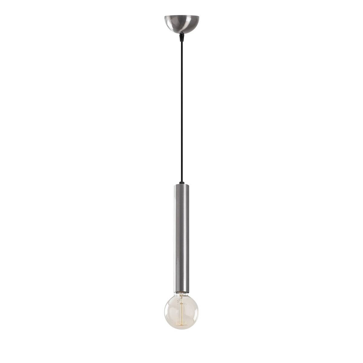 Opviq Pendelleuchte silber B/H/T: ca. 4x126x4 cm E27 1 Brennstellen
