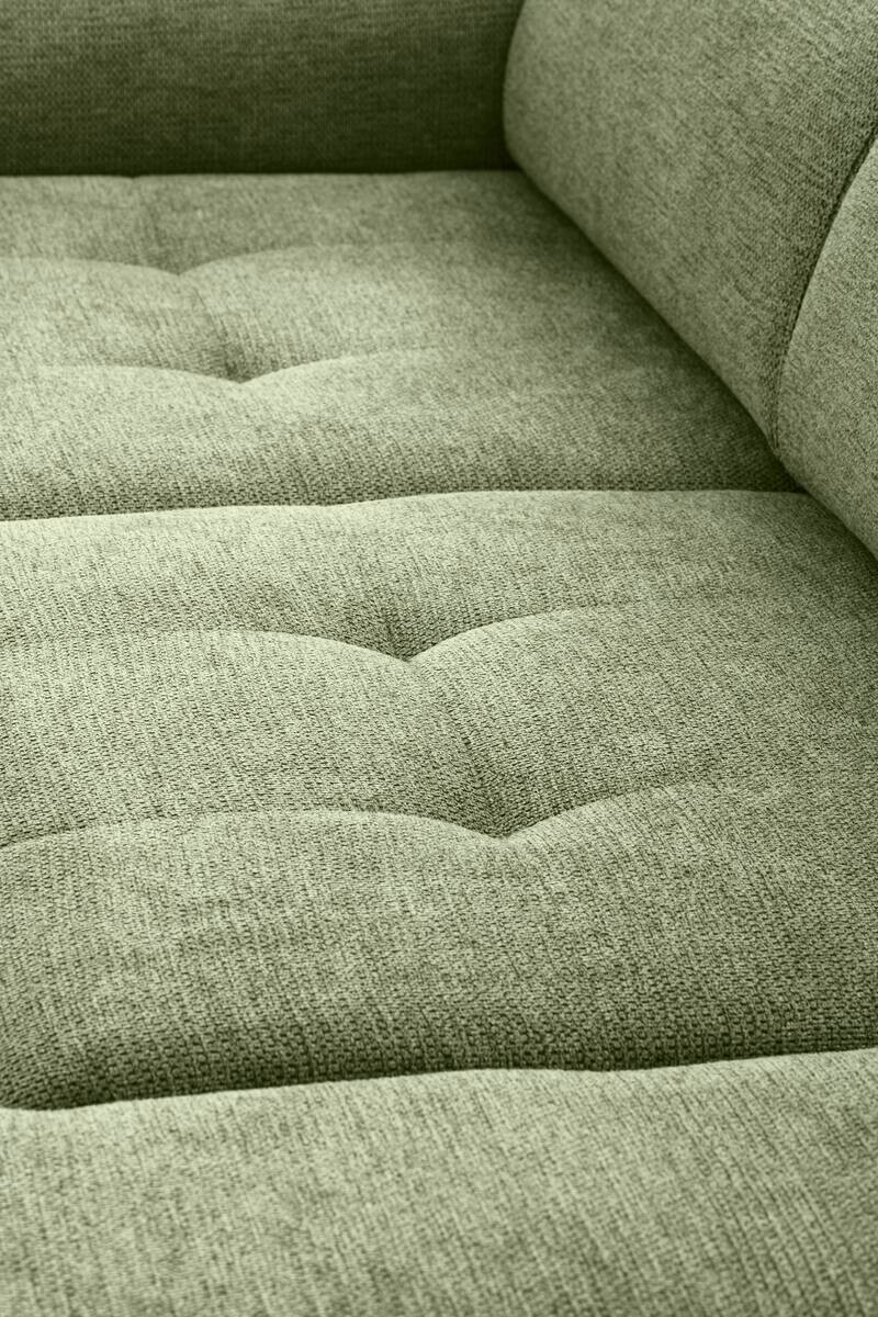 Ecksofa mit Bettfunktion hellgrün Flachgewebe B/H/T: ca. 258x96x221 cm