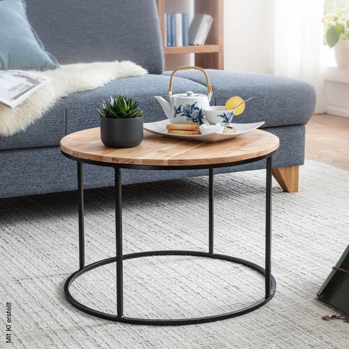 Couchtisch braun B/H/T: ca. 60x43x60 cm