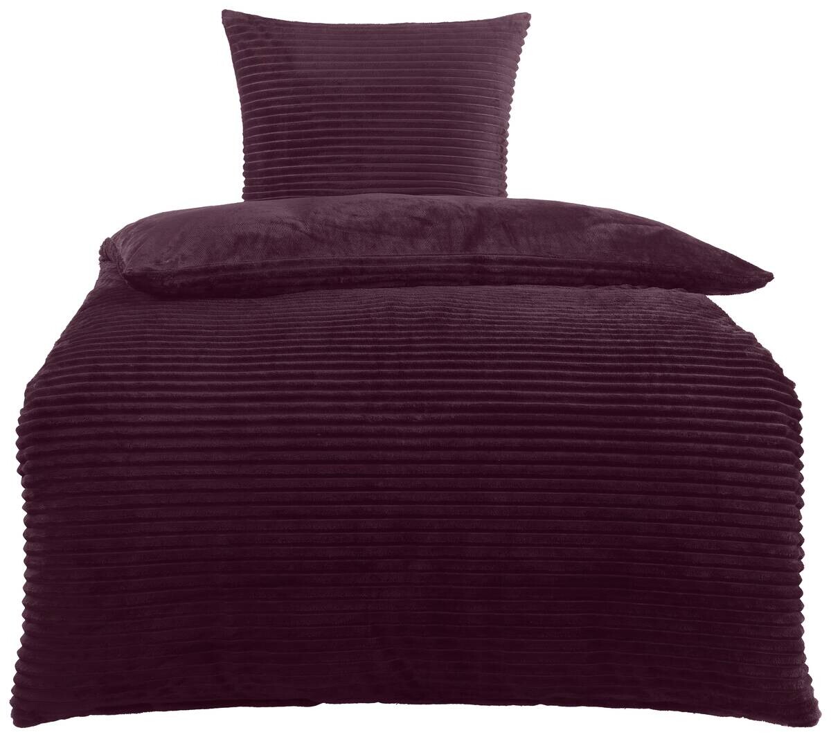 Microfaser Wende Bettwäsche Cashmere touch purple 100% Polyester B/L: ca. 135x200 cm