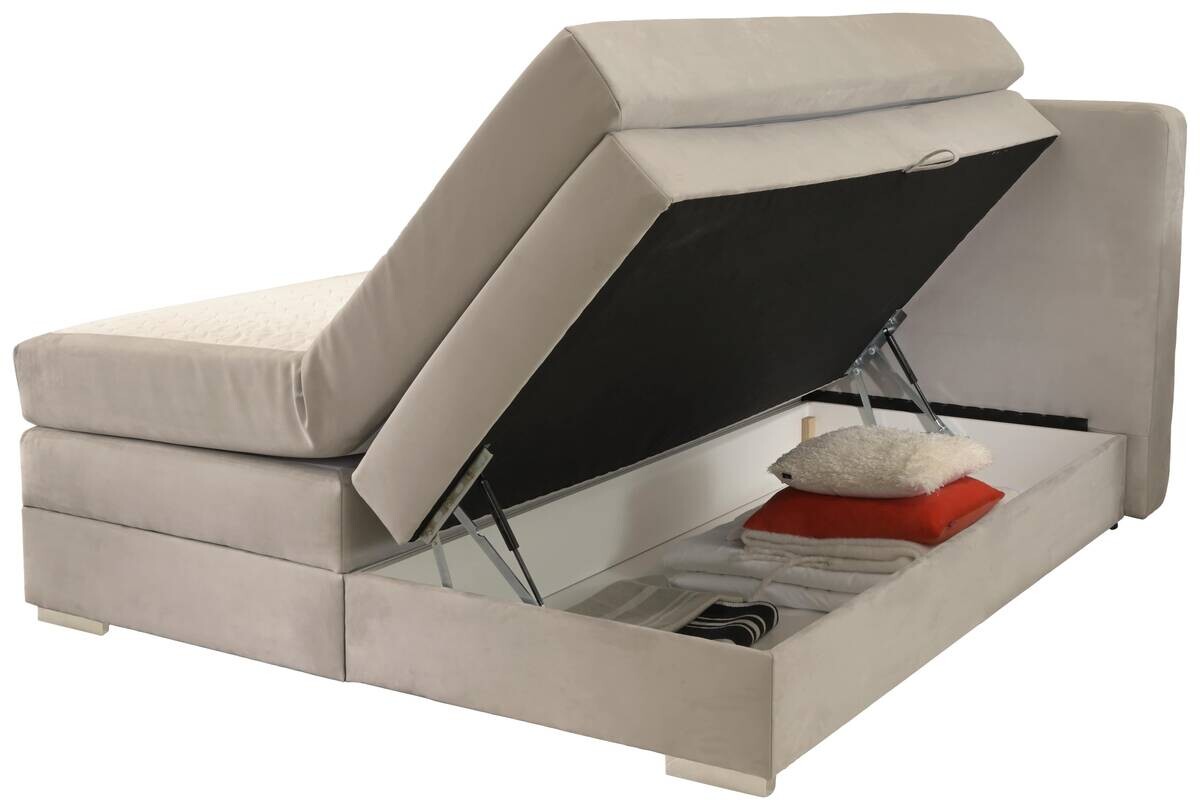 Boxspringbett Happy grau hell Liegefläche B/L: ca. 180x200 cm