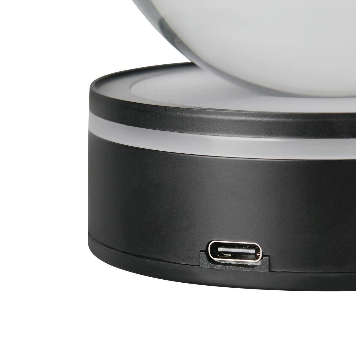 Reality LED-Tischleuchte Kunststoff Glas H/D: ca. 10x8 cm