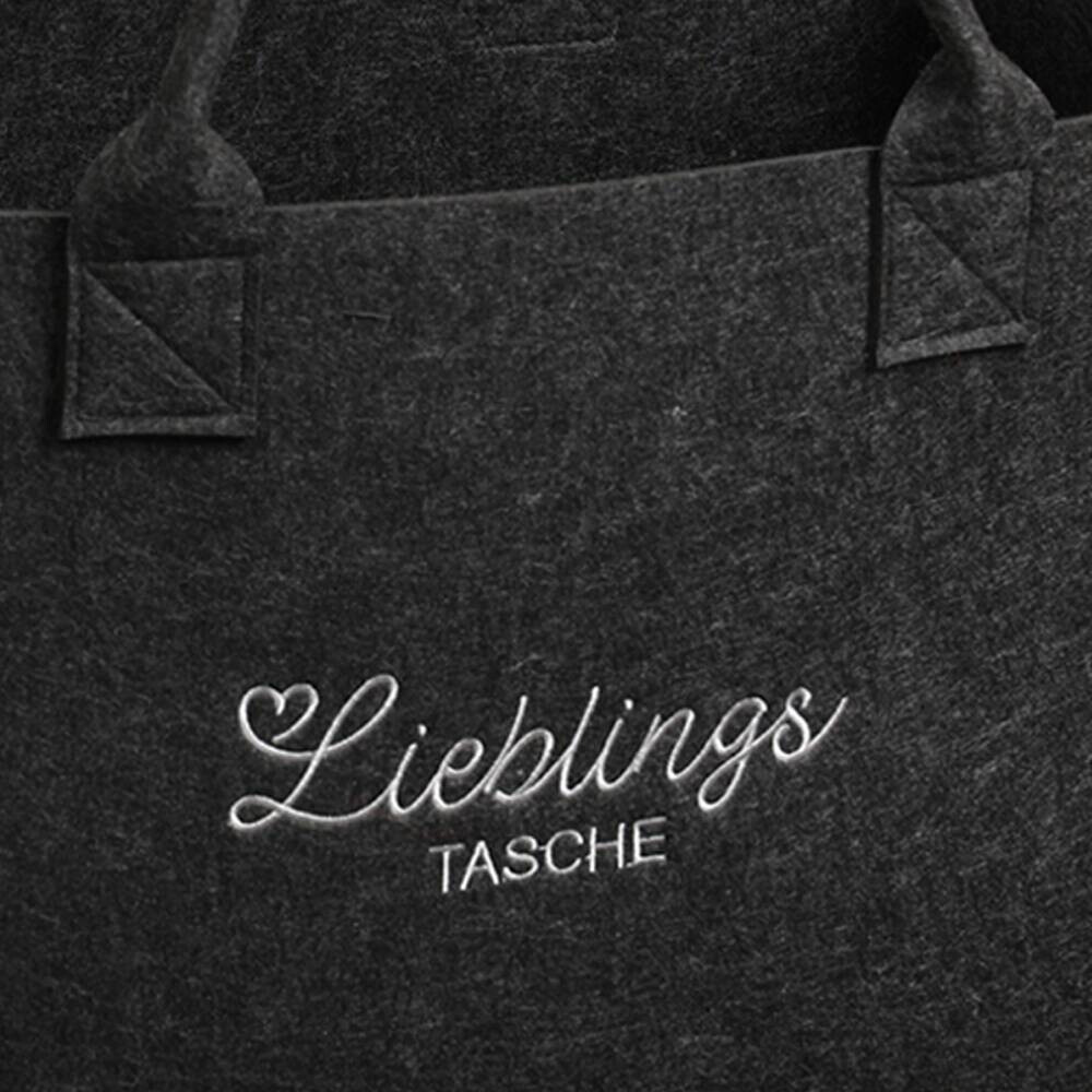 Kesper Tasche Filz grau Polyester B/H/L: ca. 25x34x50 cm