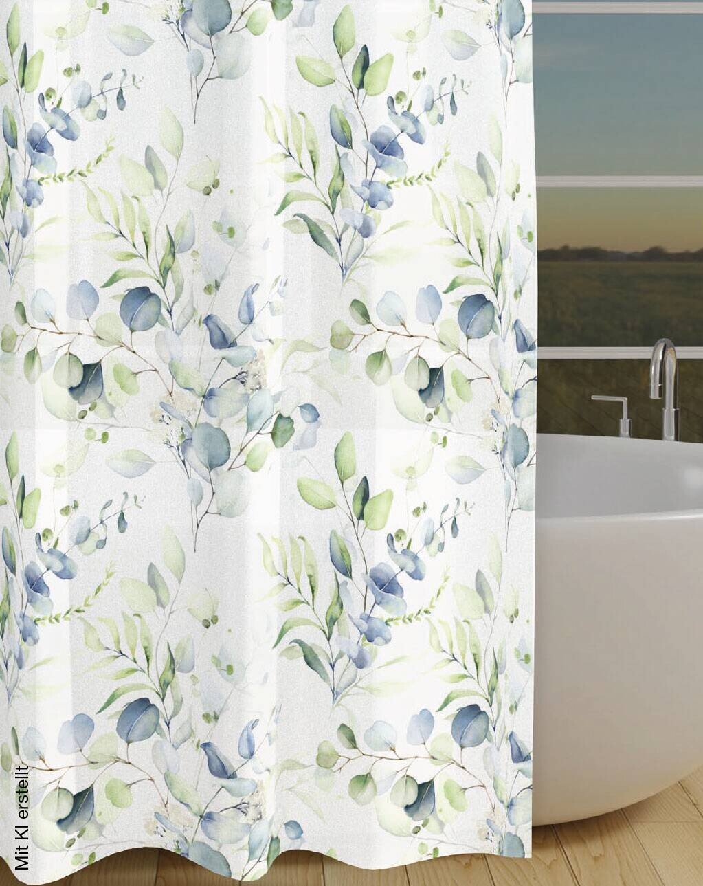 Acus Duschvorhang Eukalyptus Polyester B/L: ca. 180x200 cm