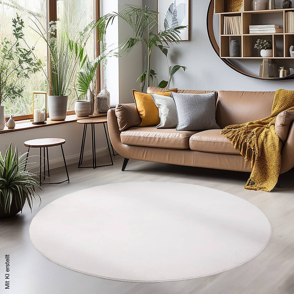 Ayyildiz Teppich SKY creme B/L: ca. 120x120 cm