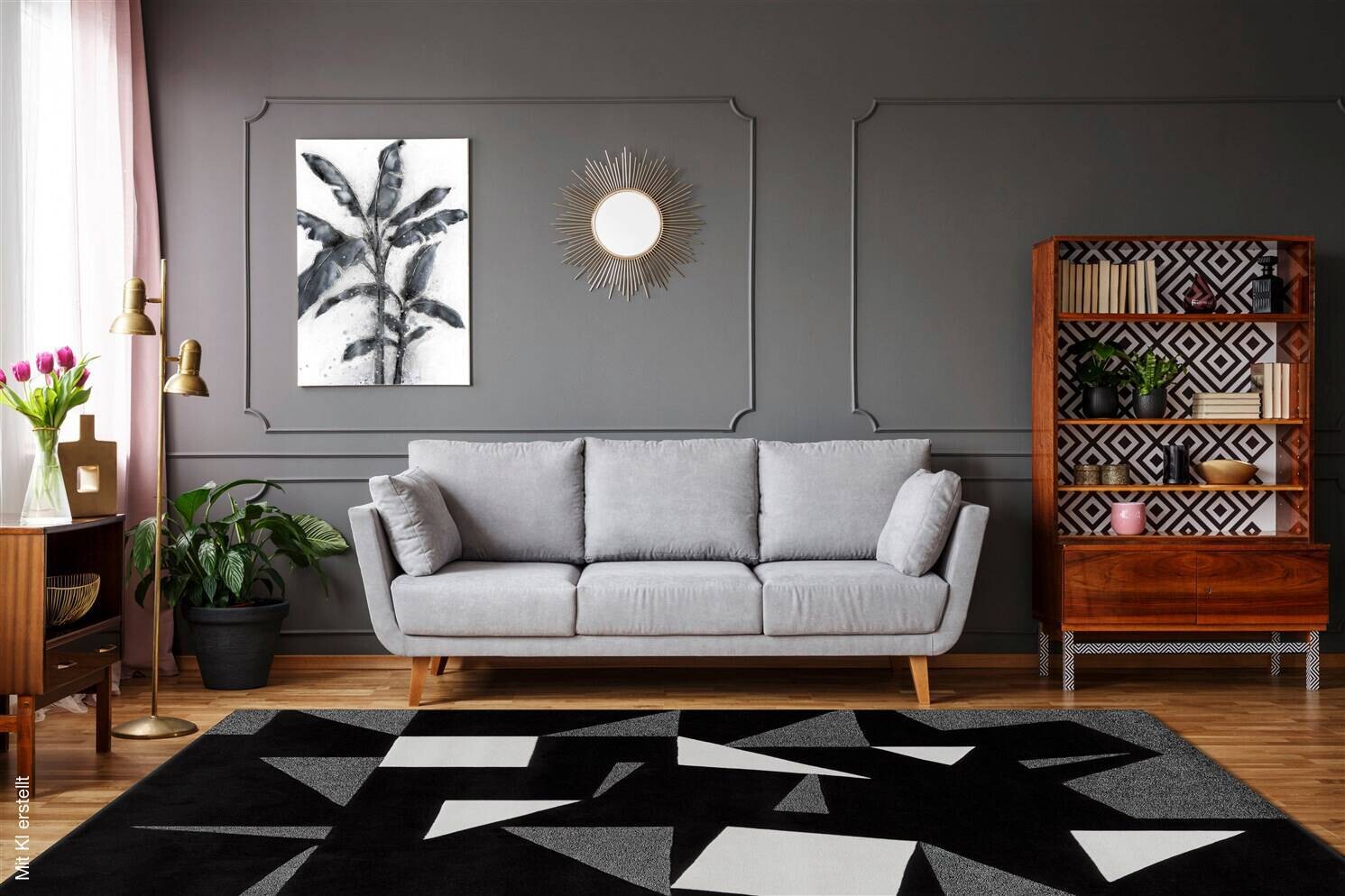 Arte Espina Kurzflorteppich Spirit Frisee 3108 schwarz B/L: ca. 140x200 cm