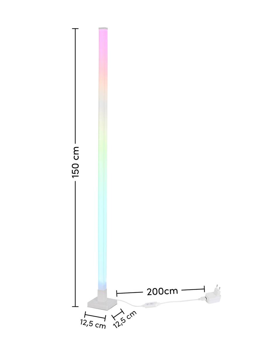 Nolo Stehlampe Tim B/H/L: ca. 12,5x12,5x150 cm