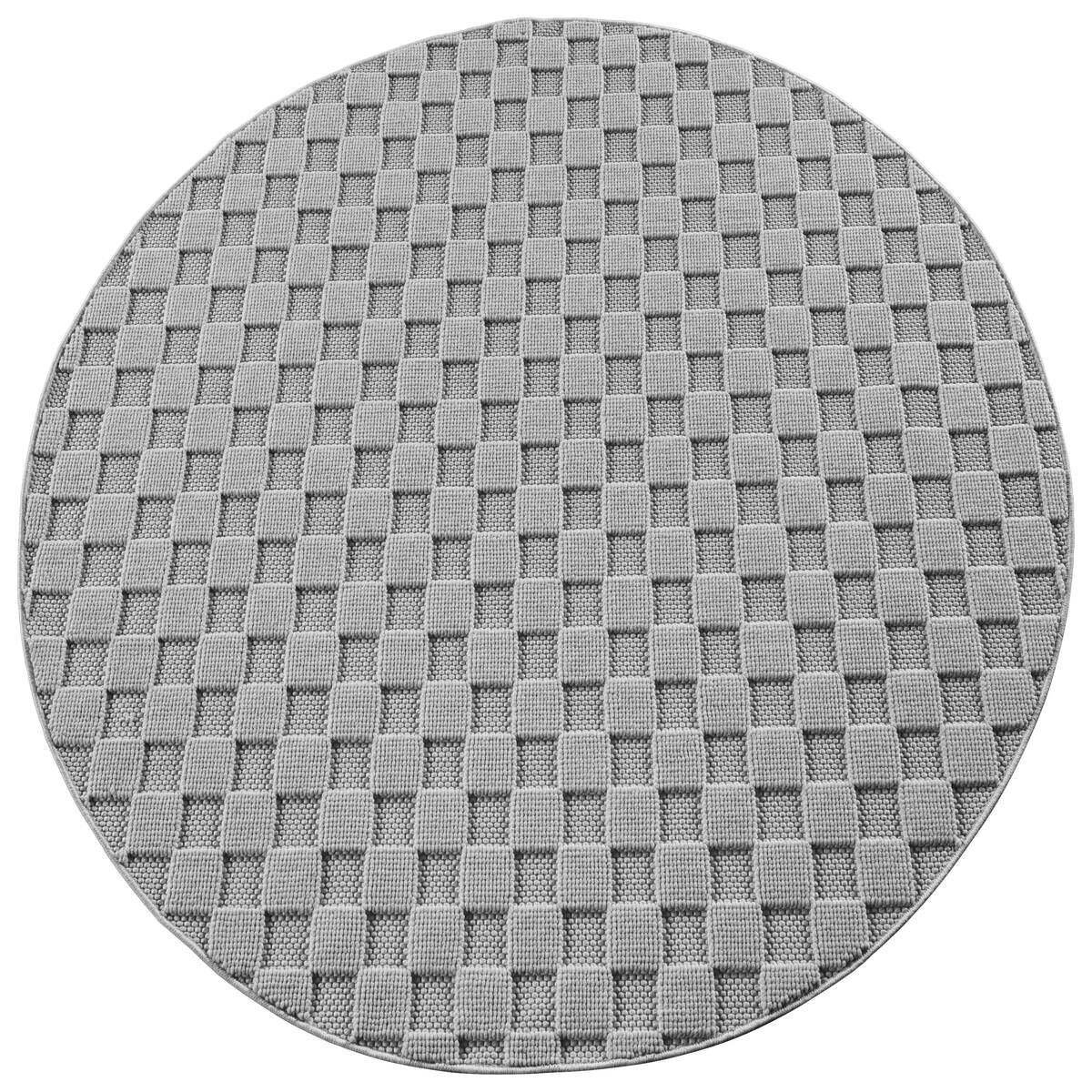 Ayyildiz Kurzflorteppich HELIX silber B/H/L: ca. 80x0,7x80 cm