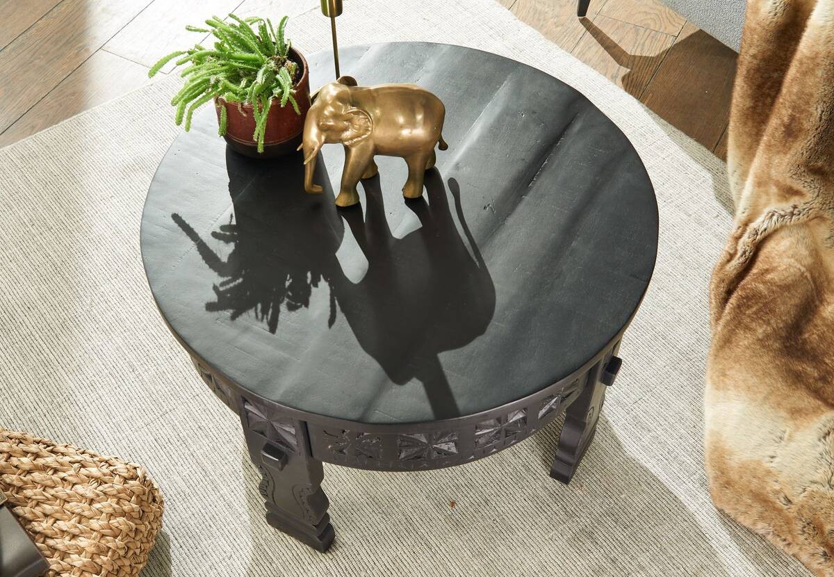 Wohnling Couchtisch schwarz B/H/T: ca. 60x36x60 cm