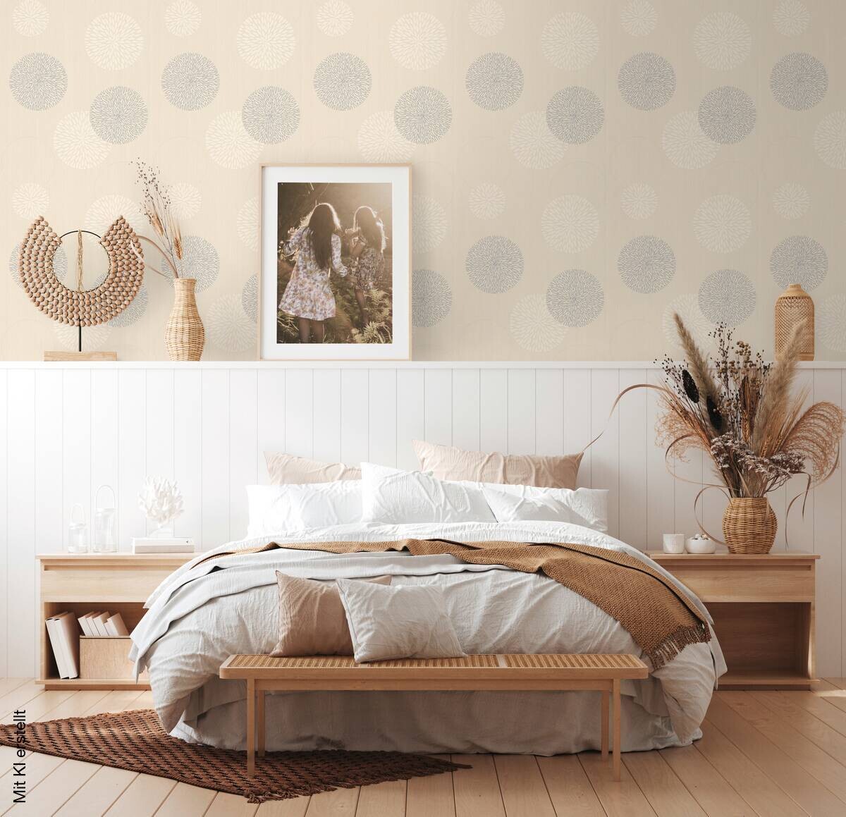 A.S.Creation Vliestapete Best of Vlies Punkte beige B/L: ca. 53x1005 cm
