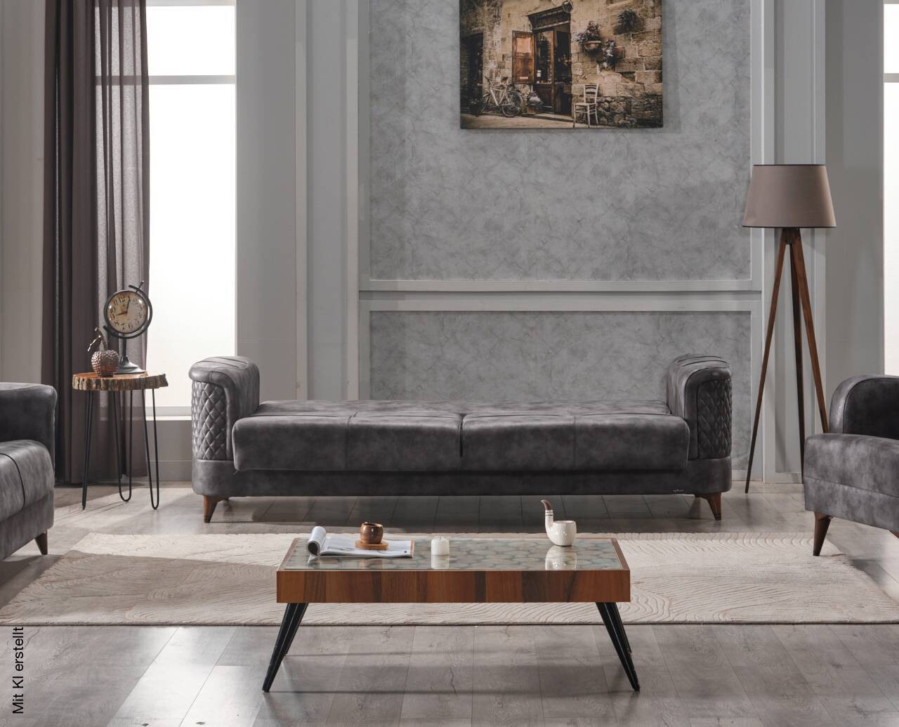 Sofa 3-2-1 anthrazit