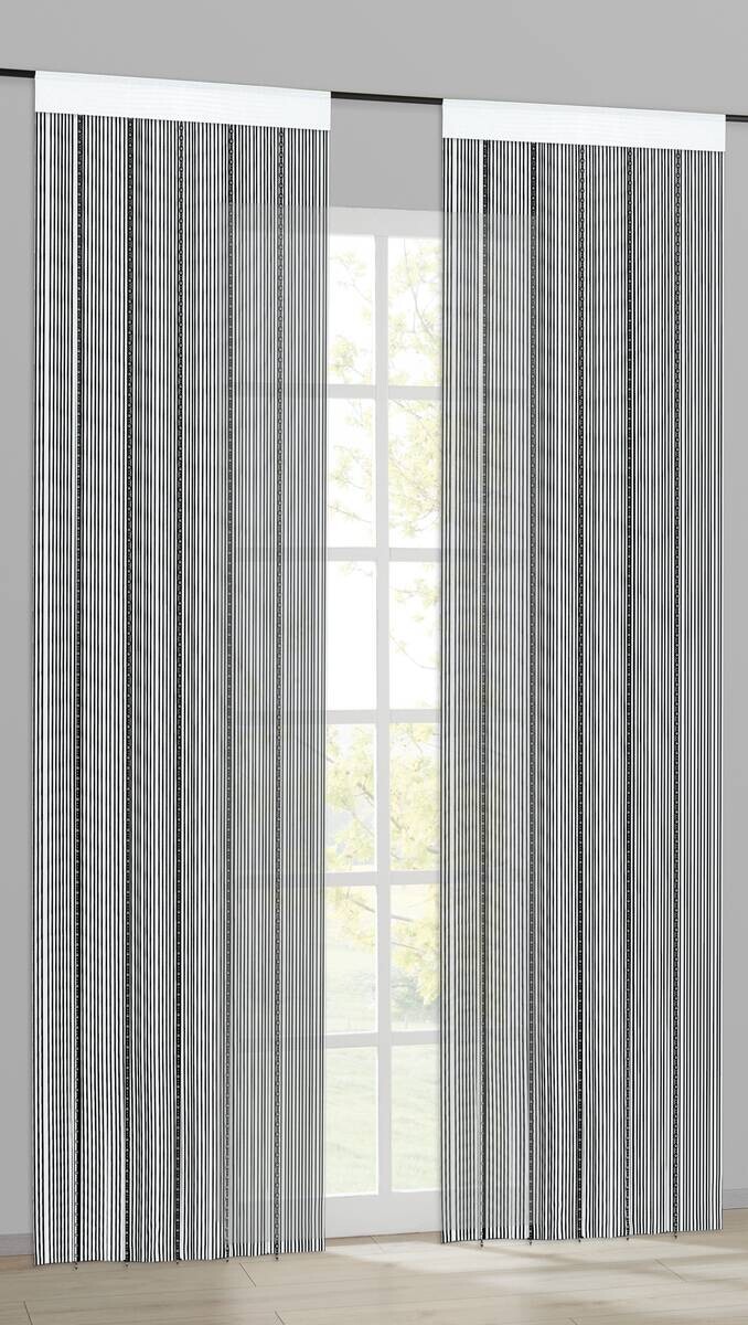 Fadenvorhang Perle weiß B/L: ca. 90x245 cm