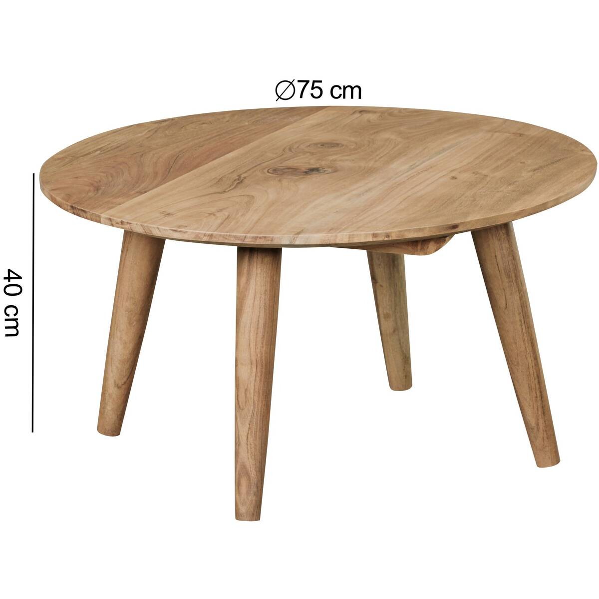 Couchtisch braun B/H/T: ca. 75x40x75 cm
