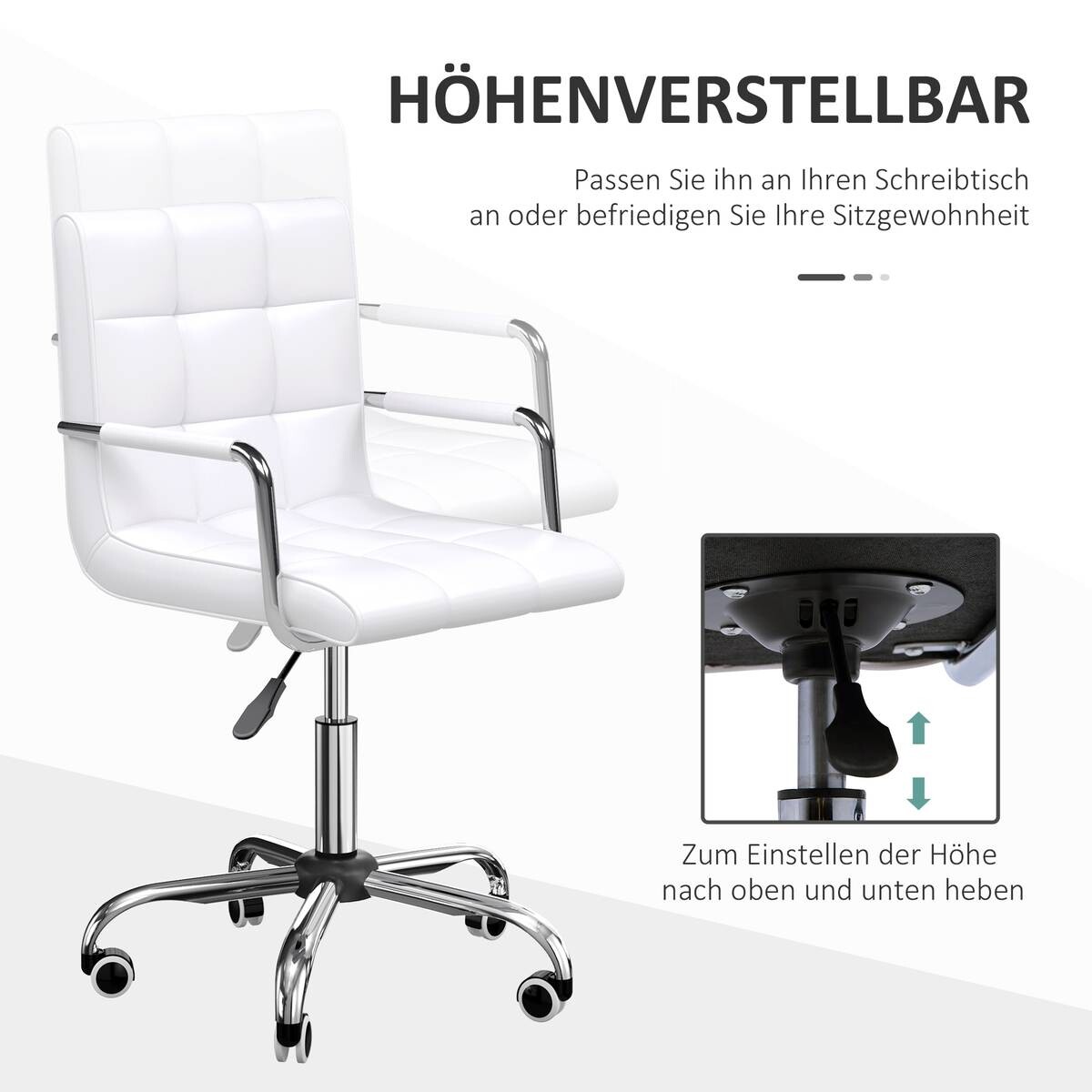 Drehstuhl 02-0701 weiß