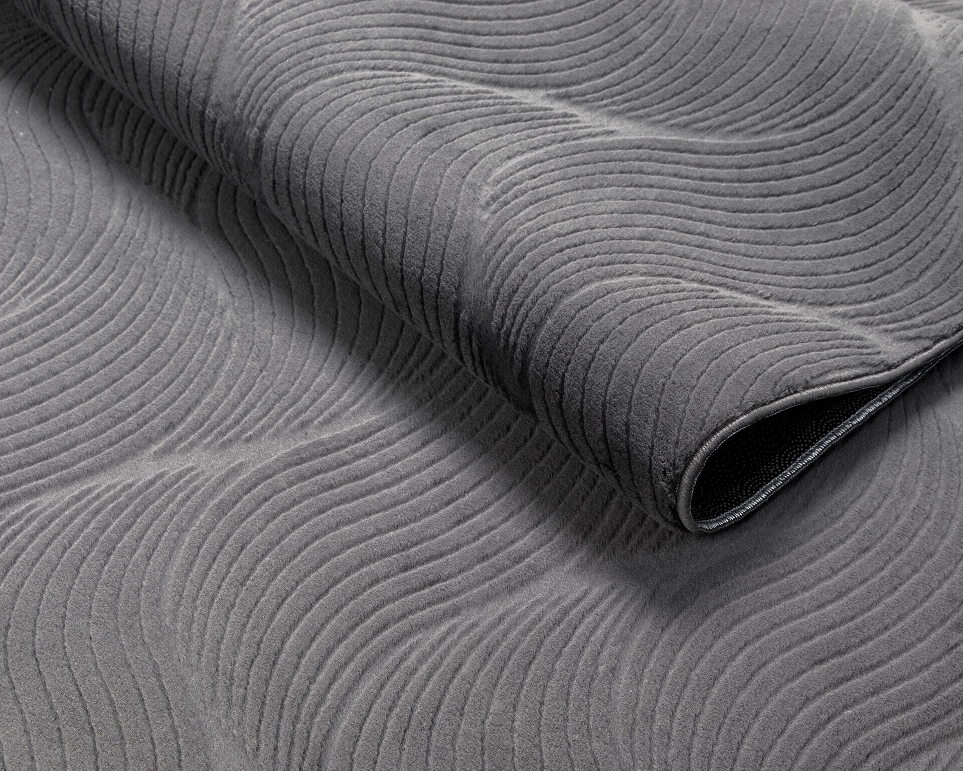 Dinarsu Teppich Stilo anthrazit B/L: ca. 80x150 cm